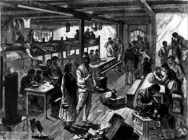 Provisorische Behausung für Emigranten, Hamburg (1882)